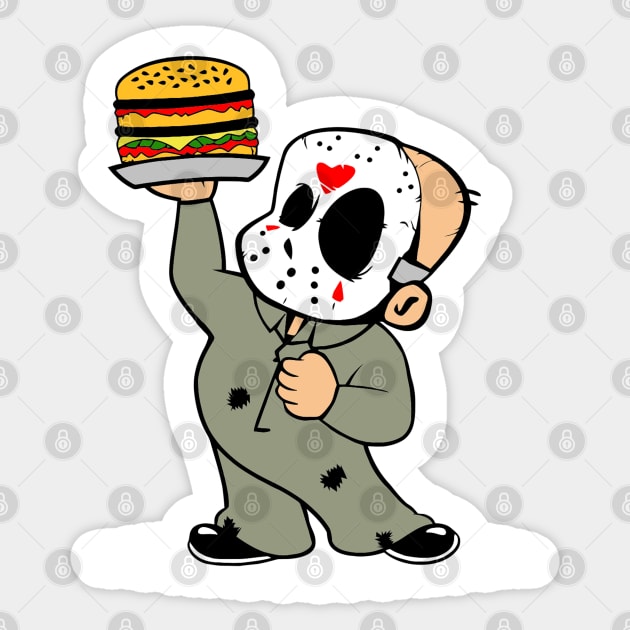 Jason's Burger Sticker by buby87